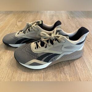 Reebok Nano X Utility Beige Black Cross Training Sneakers FV6671 Men's Size 12